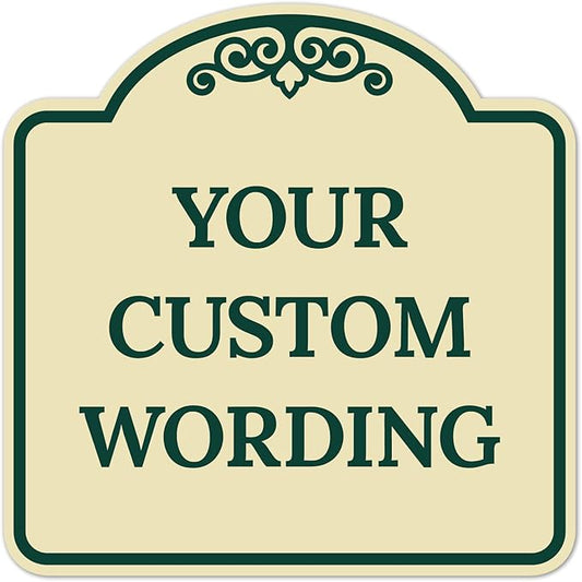 Custom Decorative Sign, Personalized Metal Sign by SigoSigns