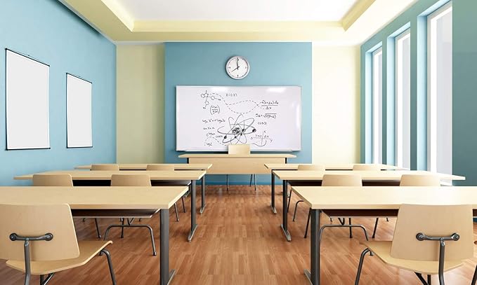 Ghent 4 x 6 Aluminum Frame Porcelain Magnetic Whiteboard, 1 Marker, 1 Eraser" - Image 5