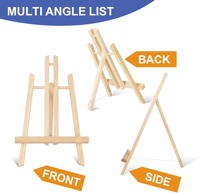 ESRICH 8 Pack 11.8" Wood Easels, Tabletop Easel - Image 3