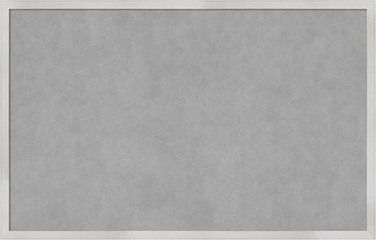 Amanti Art Silver Framed Magnetic Board 21x33 Large Vision Board by AmantiArt
