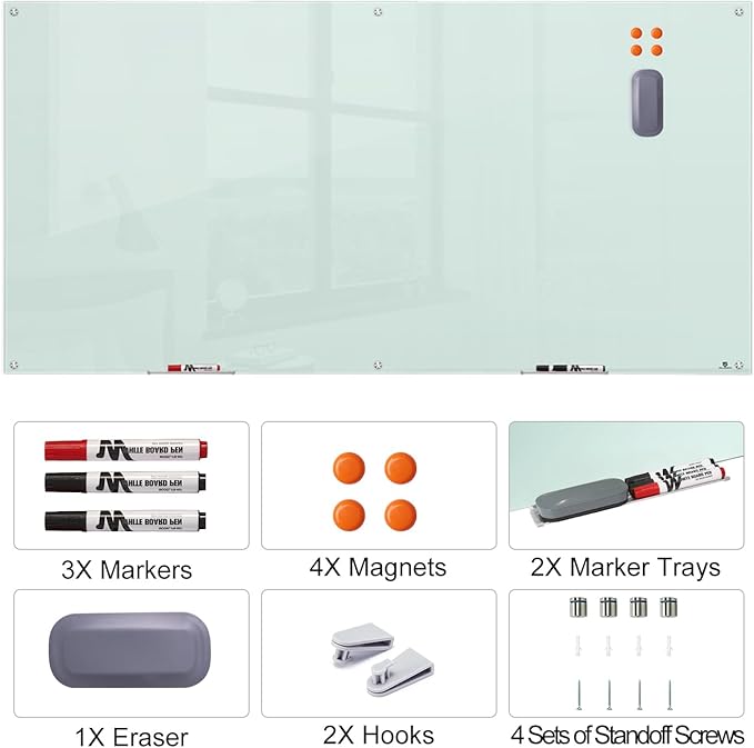 TSJ OFFICE Glass Dry-Erase Board - Image 2