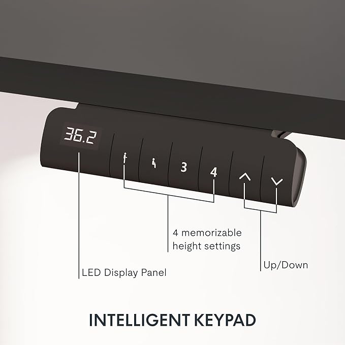 FLEXISPOT E6 3-Stage Dual Motor Electric Standing Desk 55 x 28 Sit Stand Up Desk - Image 4