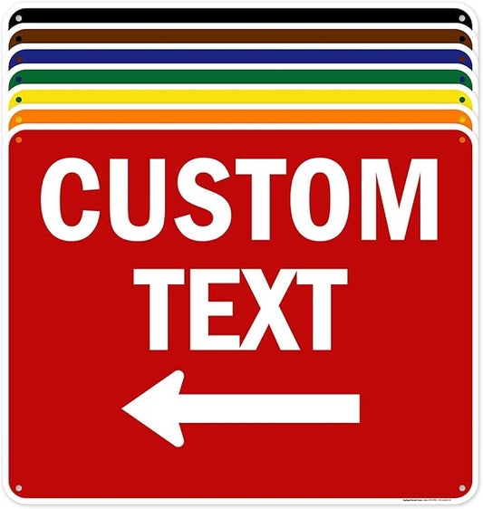 Custom Arrow, Custom Directional Sign, Left Arrow, 24x30 Inches, 55 mil thick by MySignCenter