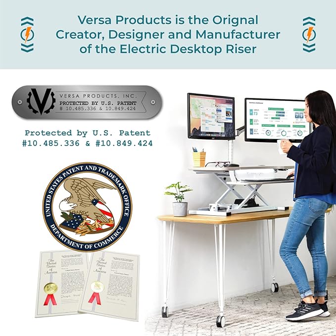 VERSADESK® PowerPro™ 40” x 24” Standing Desk Converter | 40 inch Electric - Image 7
