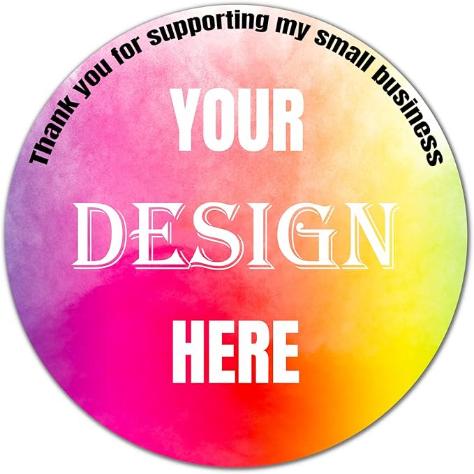 100-500 Custom Stickers Personalized Labels, Customized Stickers by LAUKIYE