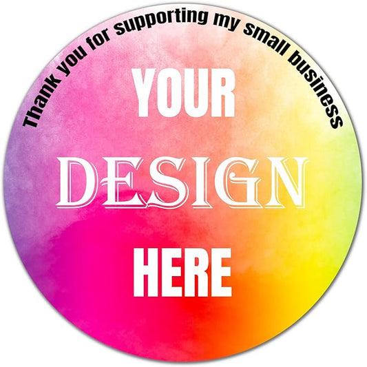 100-500 Custom Stickers Personalized Labels, Customized Stickers by LAUKIYE