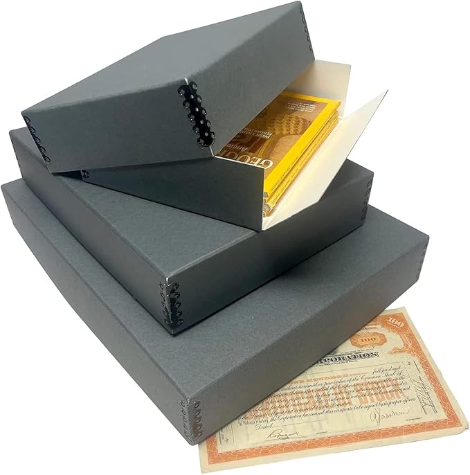 Lineco Museum Archival Storage Box, 11.75x15.25x3 in. Drop Front Design. - Image 8
