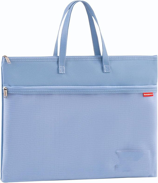 Pendancy Mesh Zipper Pouch A3 Size, Large Double Pocket Waterproof File Bag by Pendancy