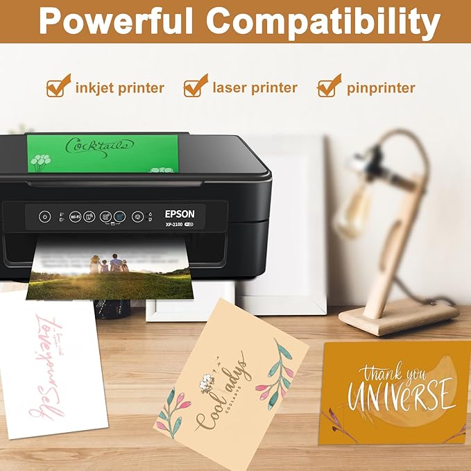Silunkia 120 Sheets Gold Shimmer Cardstock 8.5 x 11 Metallic Paper, 250gsm/92lb - Image 5