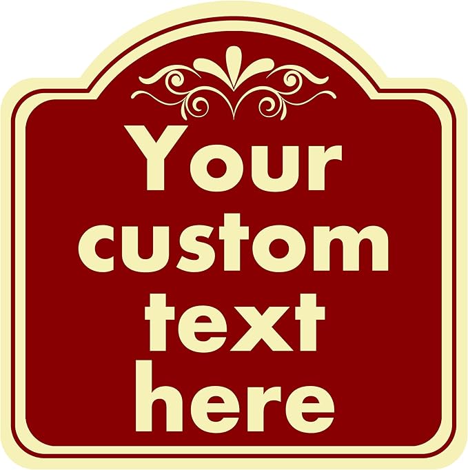 HK SIGNS Aluminum Weatherproof Metal Sign, Custom Indoor/Outdoor Decorative Sign by HKSIGNS