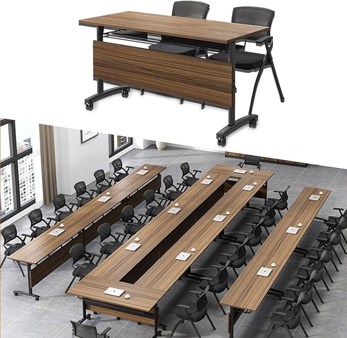 Foldable Conference Table, Modern Mobile Meeting Table by Unknown