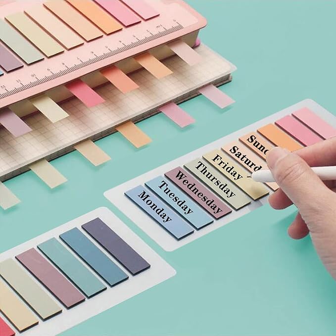 ELII 3200pcs Books Tabs for Annotating, Sticky Tabs Clear Sticky Notes - Image 7