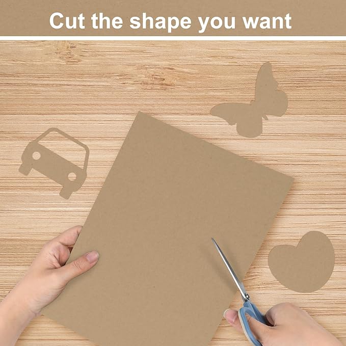 50 Sheets Brown Cardstock Paper, Colored Printer Paper 8.5 x 11, Card Stock - Image 4