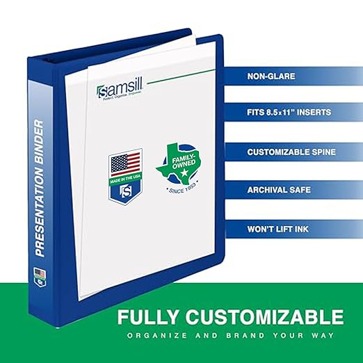 Samsill 3 Inch 3 Ring Binders, Made in USA, Economy Round Ring, 550 Sheet - Image 3