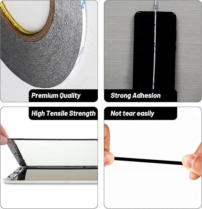 Kaisiking 2pcs 3mm x 50M LCD Repair Tape Phone Screen Adhesive Tape LCD Touch - Image 5