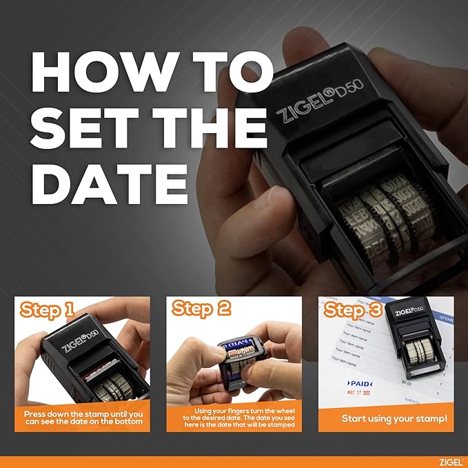 ZIGEL D50 Date Stamp with FAXED - Image 6