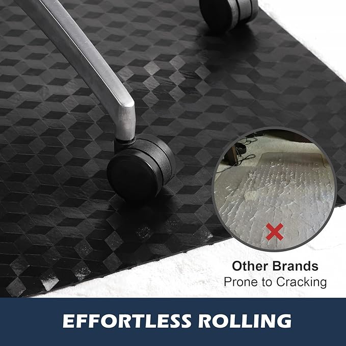 SALLOUS Chair Mat for Carpet, Heavy Duty Vinyl Floor Mat - Image 7
