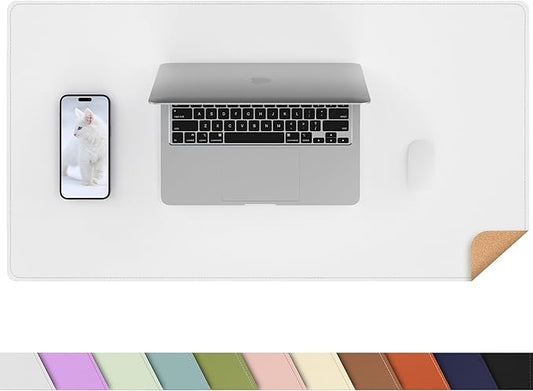 Leather Desk pad Protector, Large Desk mat by AFIING