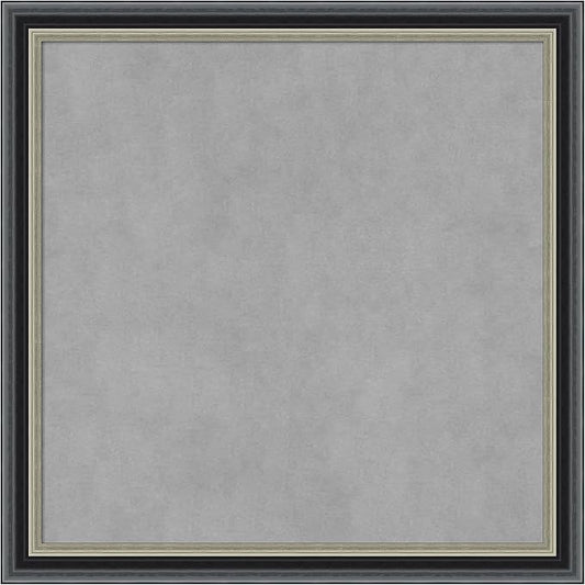 Amanti Art Black Framed Magnetic Board 23x23 Medium Vision Board by AmantiArt