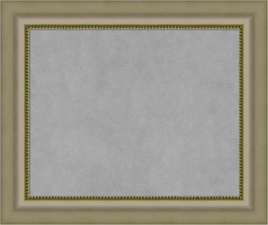 Amanti Art Silver Framed Magnetic Board 21x25 Small Vision Board by AmantiArt