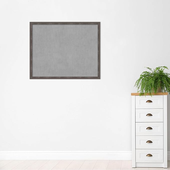 Amanti Art Grey Framed Magnetic Board 35x43 X-Large Vision Board - Image 5