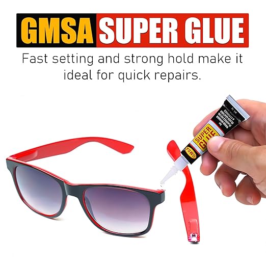 GMSA 4 Pack Super Glue All Purpose, Fastest & Toughest Adhesive 3g Instant - Image 4