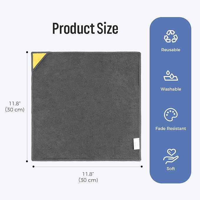 loukin Magnetic Whiteboard Cleaning Cloth, Dry Erase Cleaning Cloth - Image 6