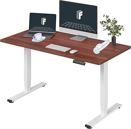 FLEXISPOT E6 3-Stage Dual Motor Electric Standing Desk 55 x 28 Sit Stand Up Desk by FlexiSpot