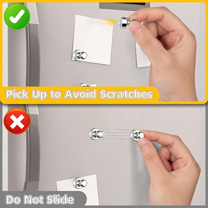 VNDUEEY 120 Pack Fridge Magnets, Refrigerator Magnets Strong Whiteboard Magnet - Image 4