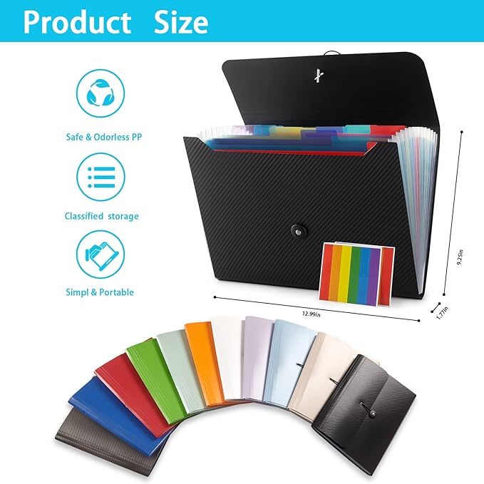Nicfaec Expanding File Folder - Image 5