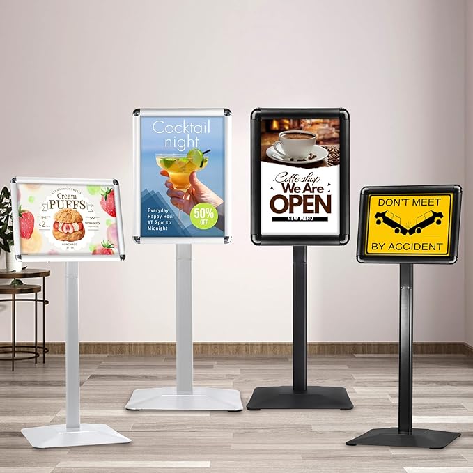 STANDNEE Poster Stand Holder Pedestal Floor Standing Sign Holder 11"x 17" - Image 2