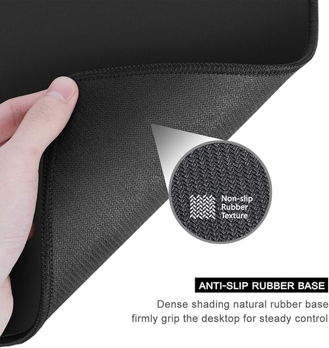 Auhoahsil Green Mouse Pad, 12 x 10 Inch Square Mousepad, 3mm Thick Rubber Mouse - Image 5