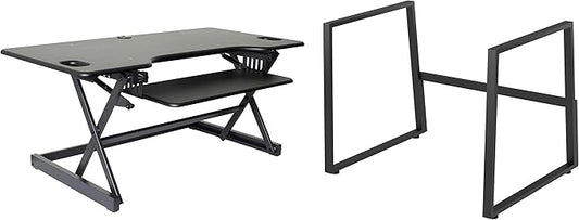 Rocelco 46" Large Height Adjustable Standing Desk BUNDLE by Rocelco