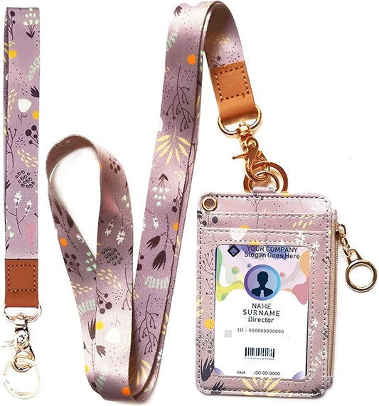 bolimoss Wallet Lanyard for id Badges, lanyards for id Badges for Women by BOLIMOSS
