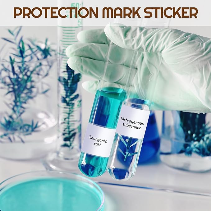 Zonon 5000 Pcs Clear Labels Label Protector Clear Stickers Wafer Seals - Image 5