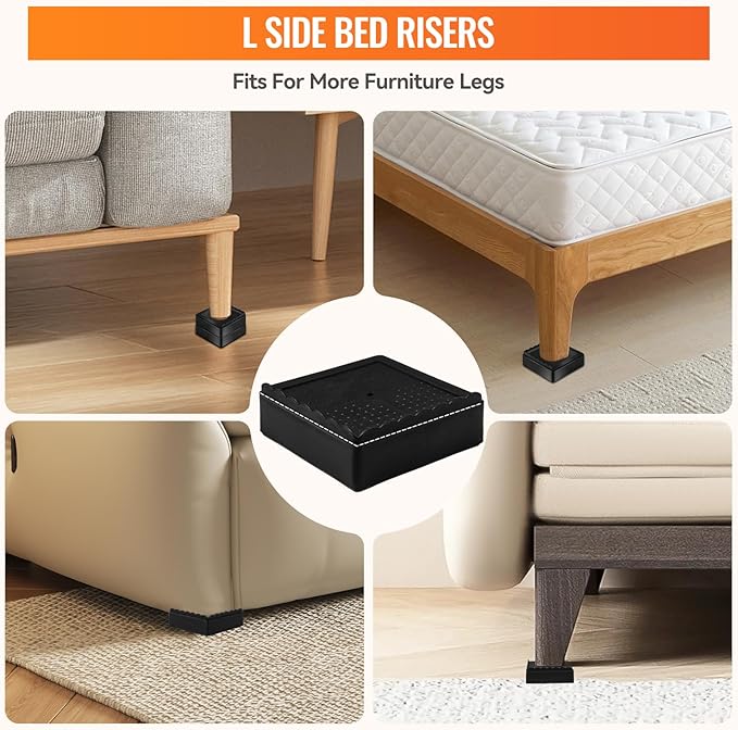 shouwuhho Furniture Risers, 6 Pack Bed Risers - Image 3