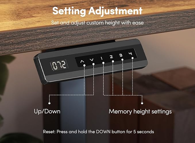 FEZIBO 40 x 24 Inch Height Adjustable Electric Standing Desk - Image 8