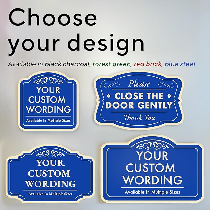 Custom Decorative Outdoor Metal Sign, Personalized Aluminum Driveway Sign - Image 3