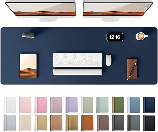 YSAGi Leather Desk Pad Protector, Office Desk Mat, Large Mouse Pad, Non-Slip PU by YSAGi