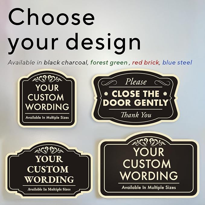 Custom Carved Metal Signs, Personalized Aluminum Design, Driveway Waterproof - Image 3