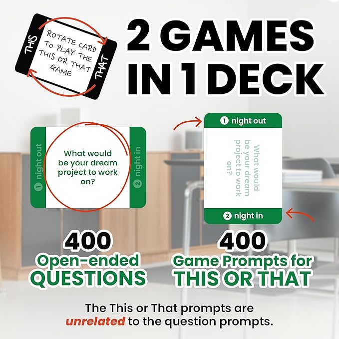 400 Conversation Cards for Coworkers – Two Fun Teambuilding Games for Work – - Image 5