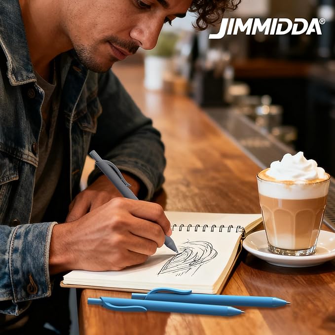 JIMMIDDA Pens Bulk, 107 Pack Ballpoint Black & Blue Ink, 1.0MM Medium Point - Image 6