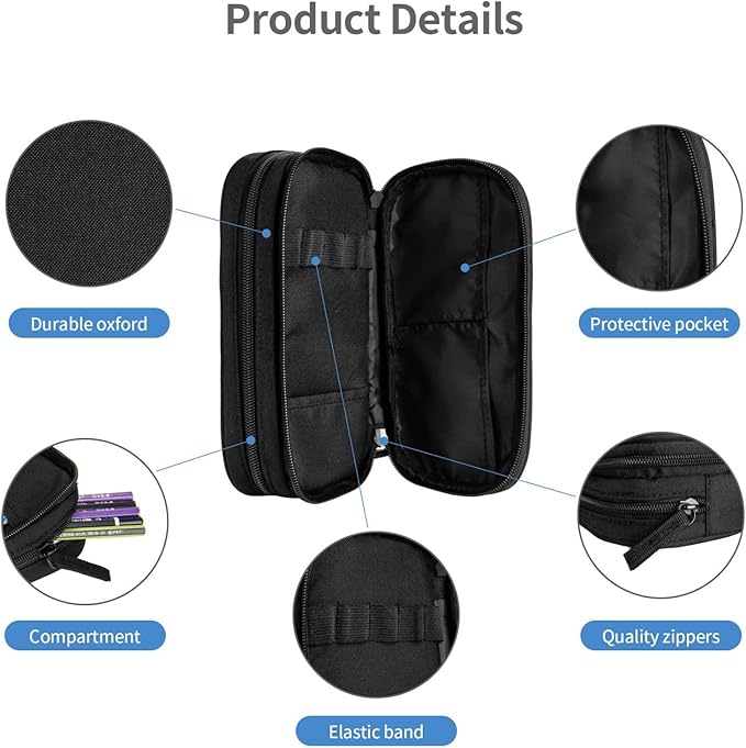 Blue Sports-Themed Pencil Case - Image 2