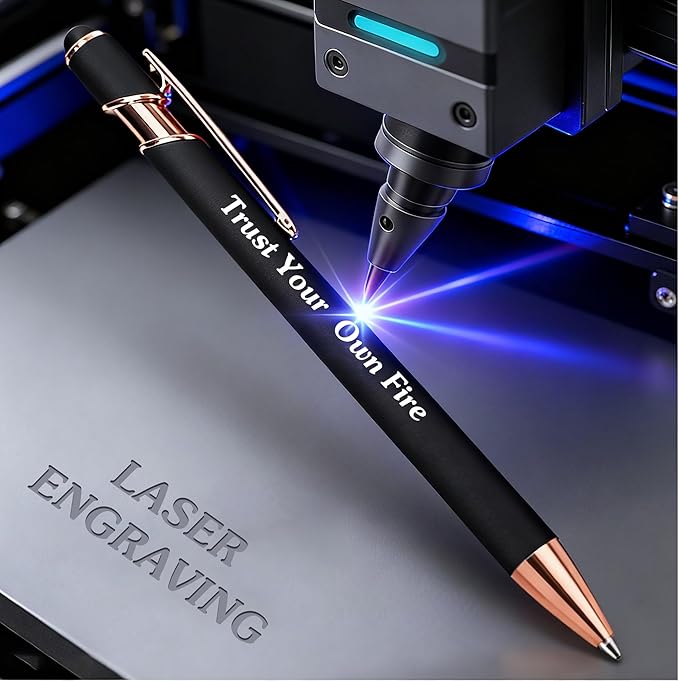 CRME Custom Engraved Ballpoint Pens Bulk Customized Metallic Printed Name Pens - Image 2