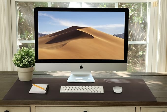 Vine Creations Leather Desk Mat Large 44" x 22", Desk Protector Mat, PU Leather - Image 6