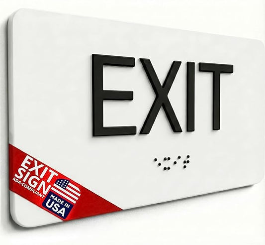 ADA Compliant Sign with Braille by NapTags