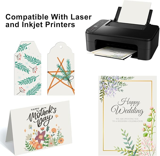 OcePor 100 Sheets Cream Cardstock Paper, Colored Printer Paper 8.5 x 11 - Image 5