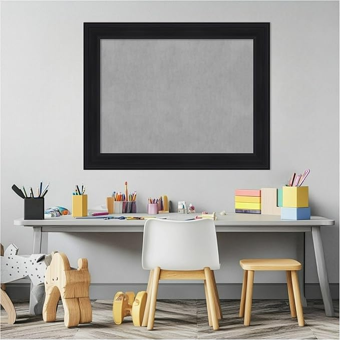 Amanti Art Black Framed Magnetic Board 23x29 Medium Vision Board - Image 5