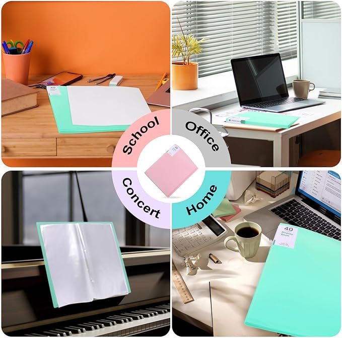 Phyxin Portfolio Binder, 60-Pocket Portfolio Folder 8.5" x 11", Displaying 120 - Image 5