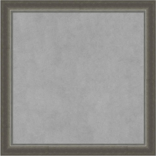 Amanti Art Silver Framed Magnetic Board 23x23 Medium Vision Board by AmantiArt